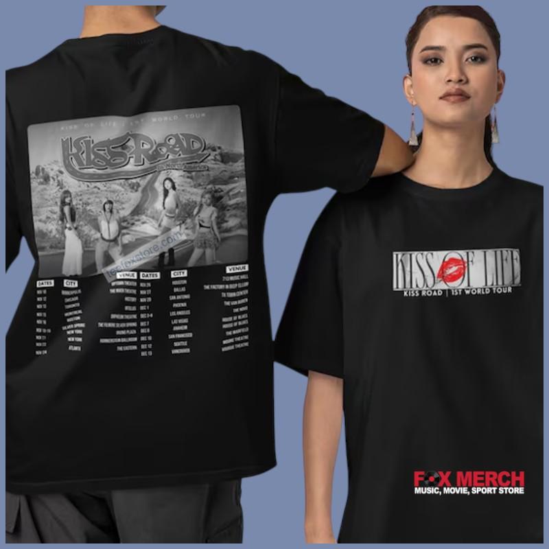 Kiss of Life Kiss Road 1st World Tour Concert Unisex T-Shirt
