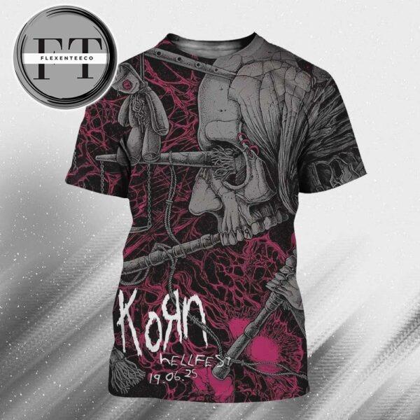 Korn Music Show At Hellfest On June 19 2025 All Over Print Shirt