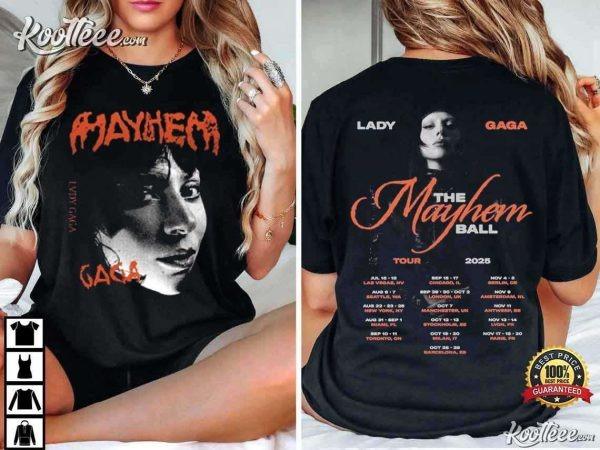 Lady Gaga The Mayhem Ball Tour 2025 T-Shirt