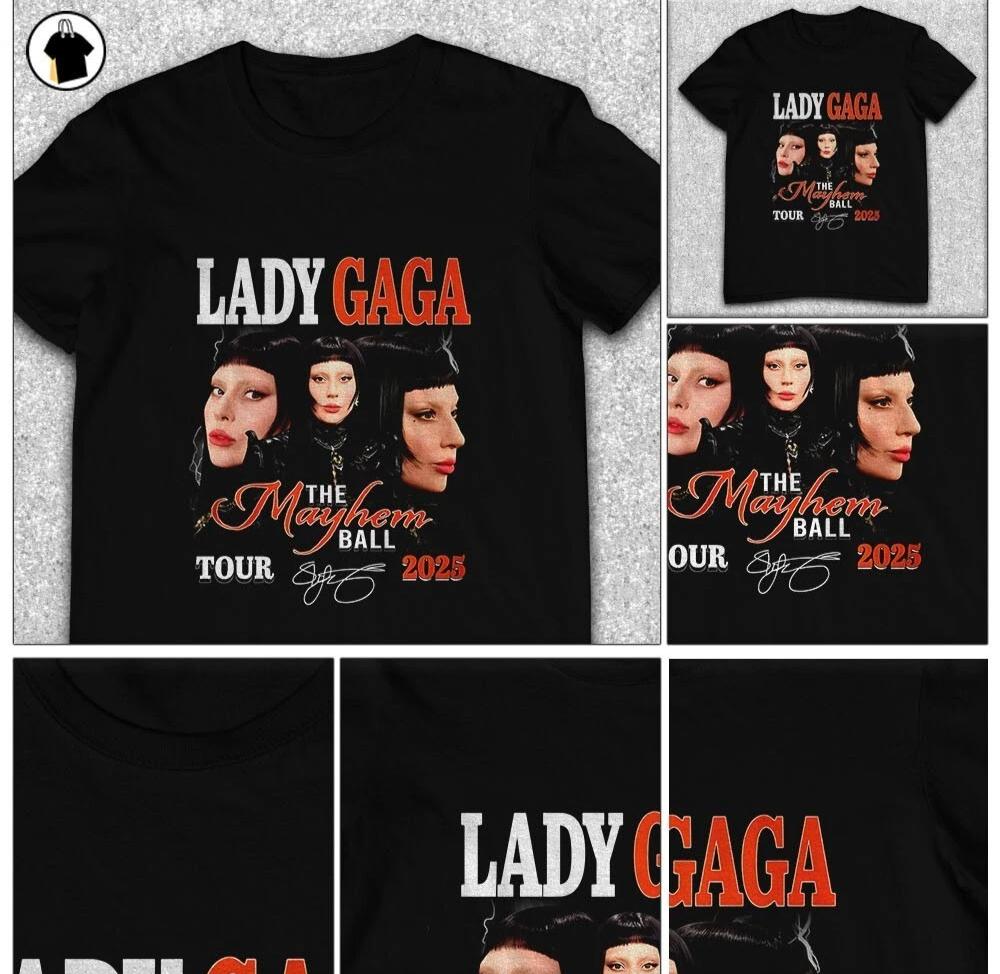 Lady Gaga the Mayhem ball tour 2025 signature shirt