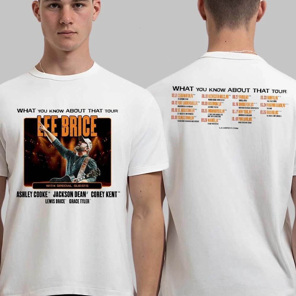 Lee Brice What You Know About That Tour 2025 Tour Two Sided t-shirt