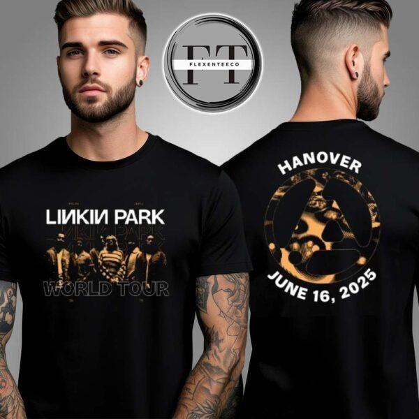 Linkin Park From Zero World Tour Offical Merchandise At Hanover Germany On June 16 2025 Two Sided Unisex T-Shirt