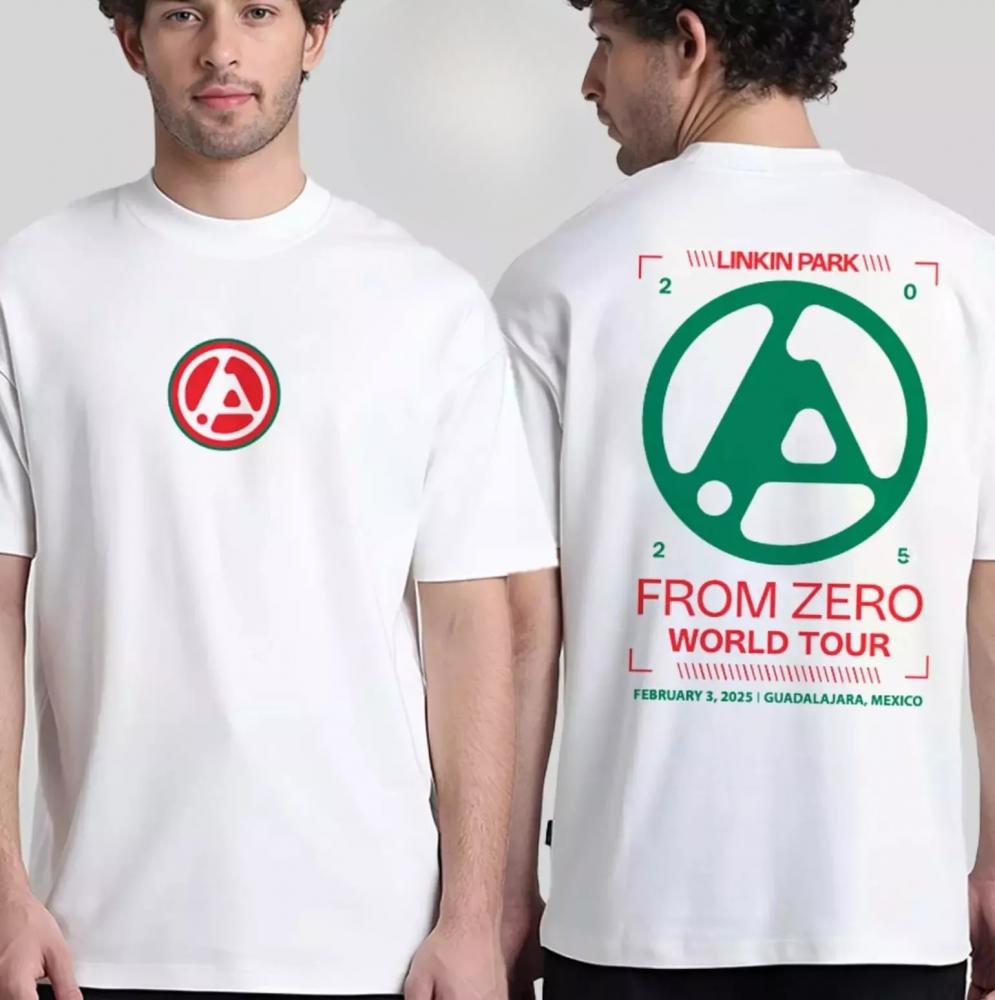 Linkin Park In Guadalajara Mexico From Zero World Tour 2025 T-Shirt