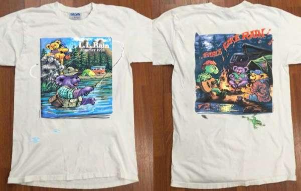 Liquid Rain Grateful Dead Bears L L Rain Summer 1995 Unisex Graphic T-Shirt