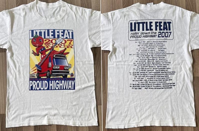 Little Feat 2007 World Tour Rollin' Down The Proud Highway Concert Short-Sleeve T-Shirt