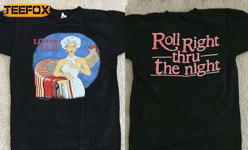 Little Feat Roll Right Thru The Night 1988 Short-Sleeve T-Shirt