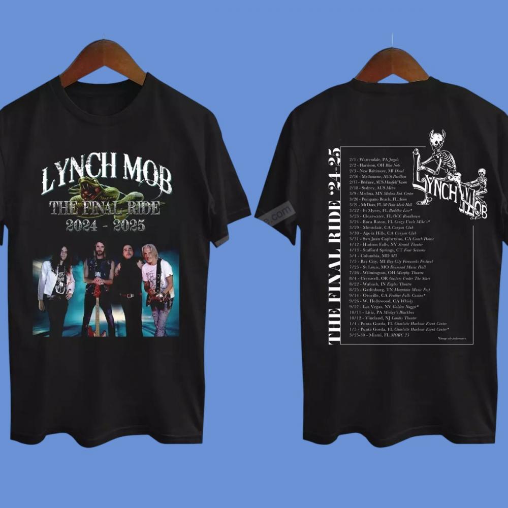 Lynch Mob The Final Ride 2024-2025 Tour Shirt