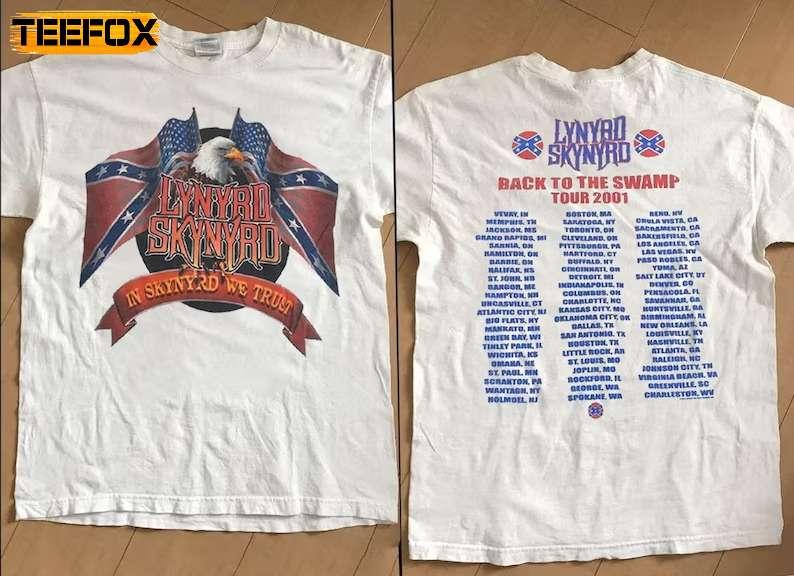 Lynyrd Skynyrd Back To The Swamp Tour 2001 Graphic Unisex Short-Sleeve T-Shirt