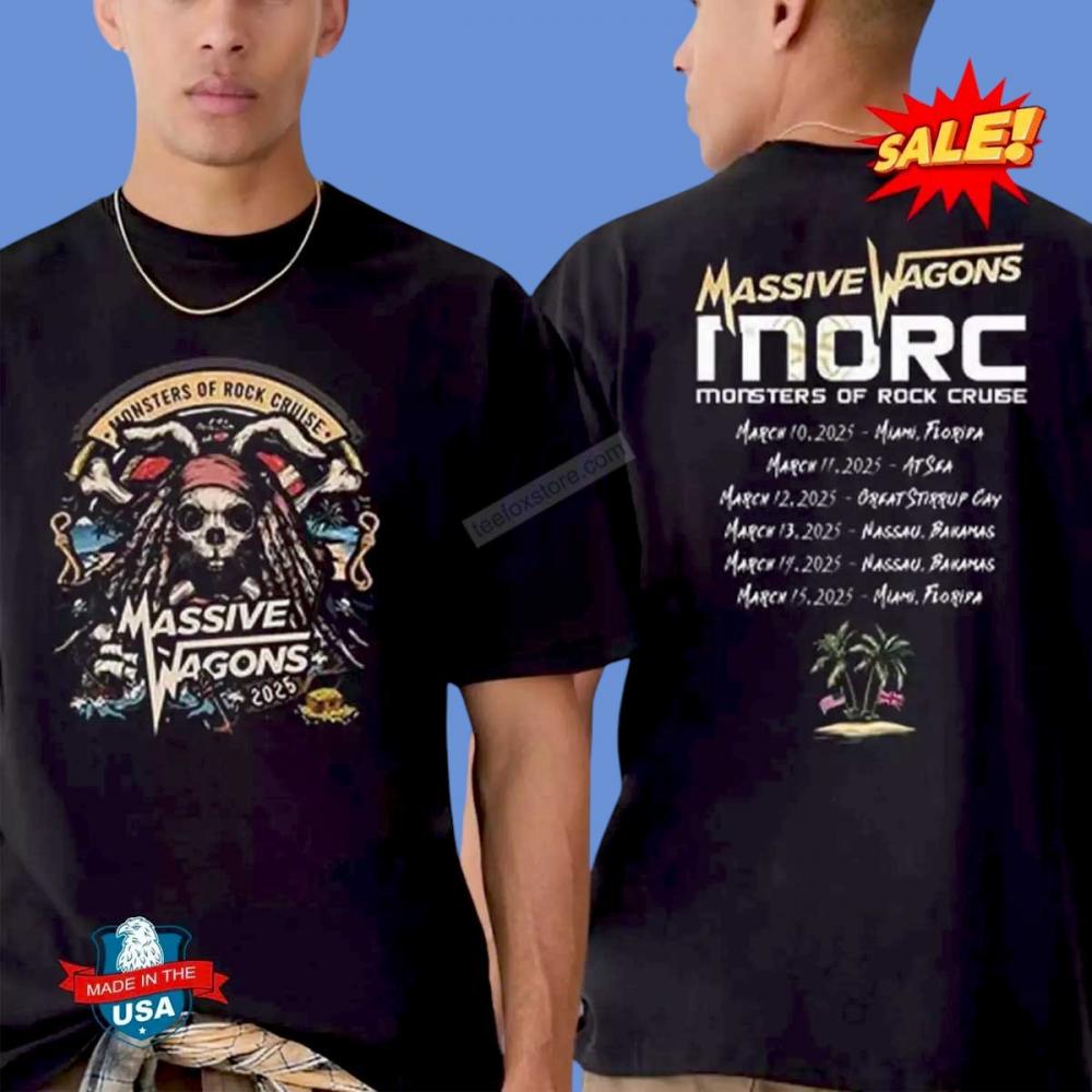 Massive Wagons Monsters Of Rock Cruise Tour 2025 Shirt