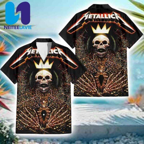 Metallica M72 Charlotte Pop-up Poster North American Tour 2025 In Charlotte NC On May 31st At Bank Of America Stadium Hawaiian Shirt