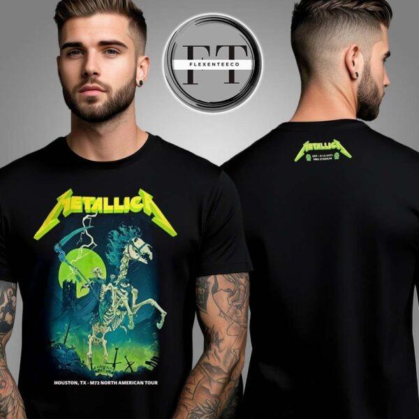 Metallica M72 Houston At NRG Stadium In Houston Texas US On June 14 2025 Two Sided Unisex T-Shirt