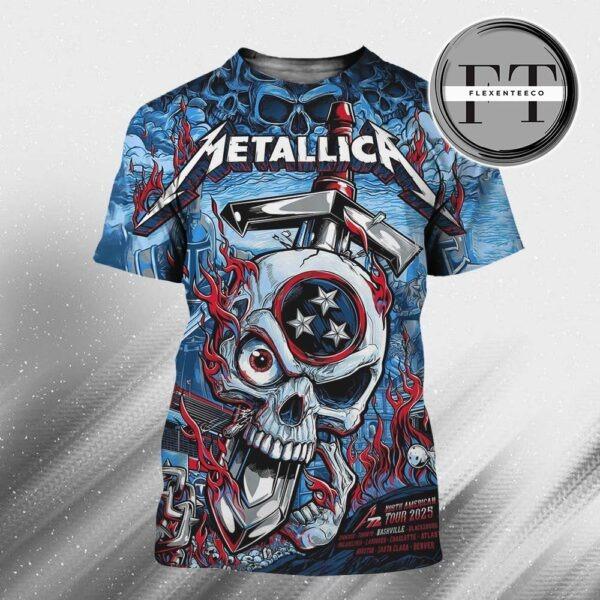 Metallica M72 Nashville Night 1 At Nissan Stadium North American Tour 2025 On May 1 2025 All Over Print Shirt