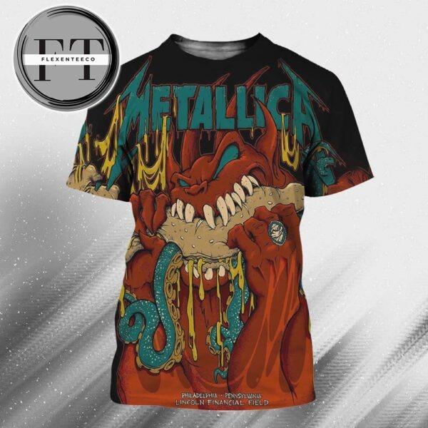 Metallica M72 Night 2 At Lincoln Financial Field In Philadelphia Pennsylvania United States On May 25 2025 M72 North American Tour All Over Print Shirt