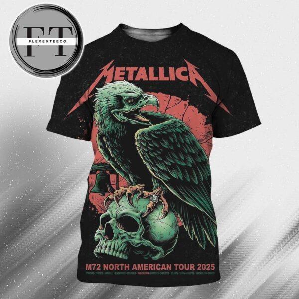 Metallica M72 Pop Up Shop At Lincoln Financial Field In Philadelphia Pennsylvania United States On May 23 And May 25 2025 M72 North American Tour All Over Print Shirt