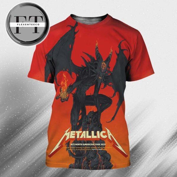 Metallica M72 Santa Clara Pop Up Shop At Levi’s Stadium In California US On June 20 And June 22 2025 All Over Print Shirt