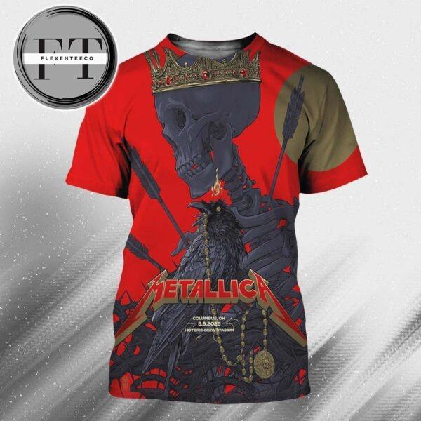 Metallica M72 Sonic Temple Fest At Historic Crew Stadium In Columbus OH On May 9 2025 All Over Print Shirt