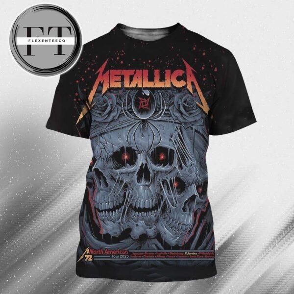 Metallica M72 Sonic Temple Pop Up Shop At Historic Crew Stadium In Columbus Ohio United States Sonic Temple Art Music Festival On May 9 2025 All Over Print Shirt