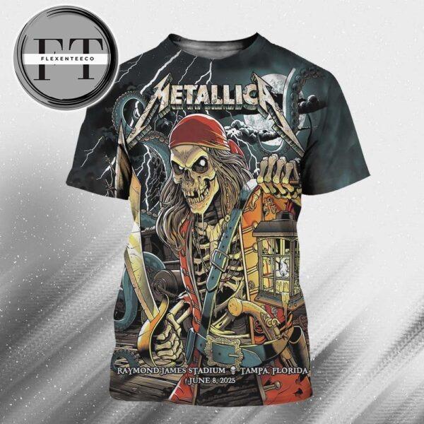 Metallica M72 Tampa Night 2 At Raymond James Stadium In Florida US On June 8 2025 All Over Print Shirt