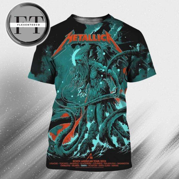 Metallica M72 Tampa Pop Up Shop At Raymond James Stadium In Florida US On June 6 And June 8 2025 All Over Print Shirt