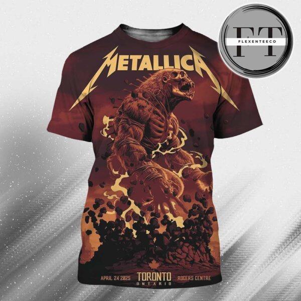 Metallica M72 Toronto At Rogers Centre On April 24 2025 Met On Tour All Over Sprint Shirt