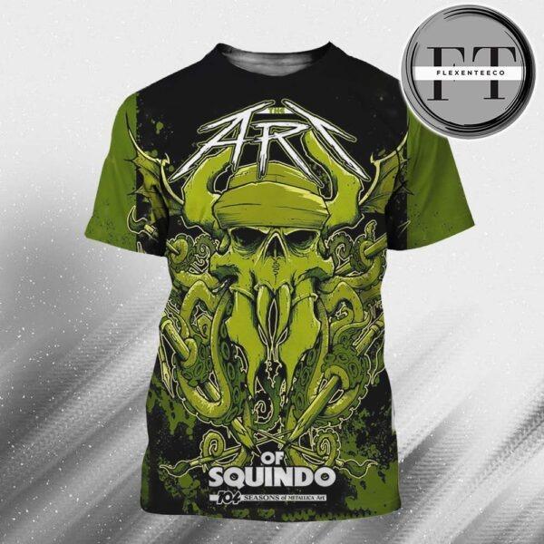 Metallica M72 US Tour At Toronto On April 25 2025 The Art Of Squindo All Over Sprint Shirt