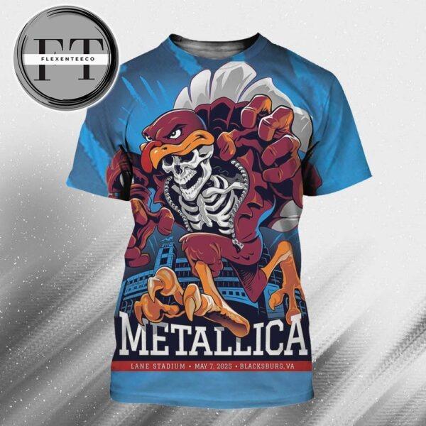 Metallica M72 Virginia Tech At Lane Stadium In Blacksburg Virginia United States On May 7 2025 M72 World Tour All Over Print Shirt