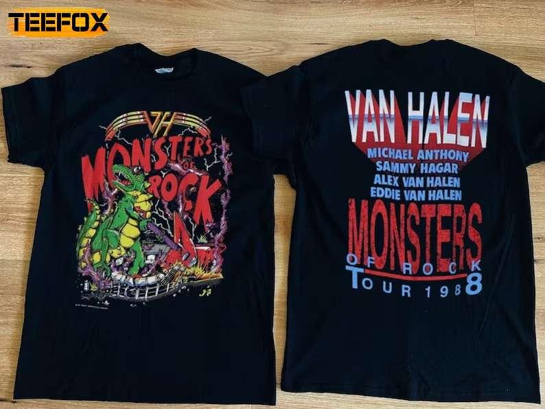Monsters of Rock Van Halen Concert Tour 1998 Short-Sleeve T-Shirt