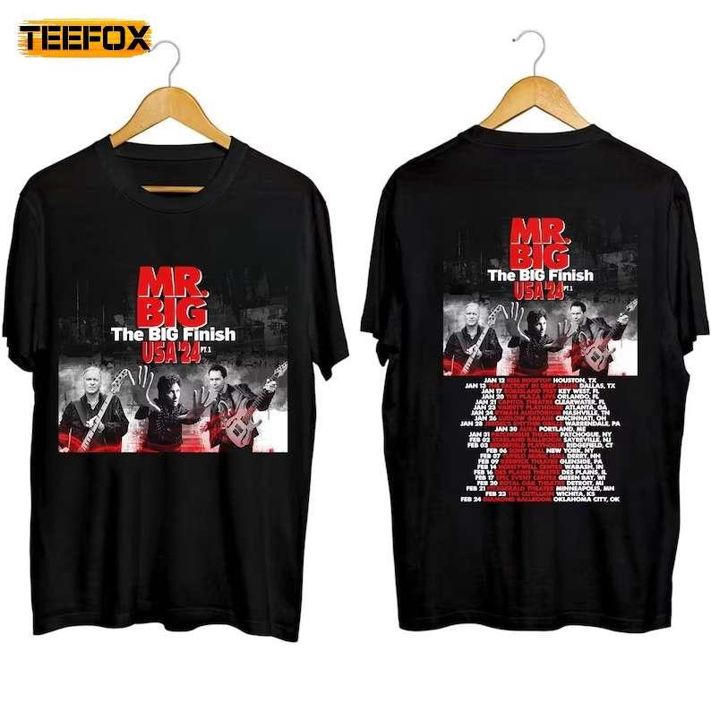 Mr Big The Big Finish Tour 2024 Adult Short Sleeve T-Shirt