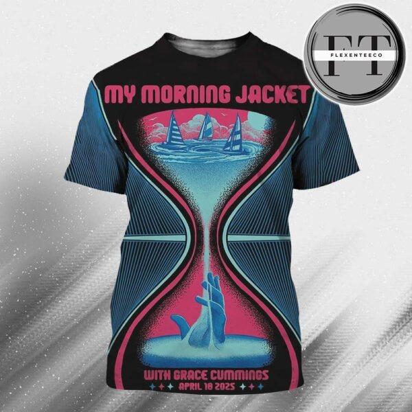 My Morning Jacket Music Show At The Riverside Theater In Milwaukkee Wisconsin On April 18th 2025 All Over Sprint Shirt