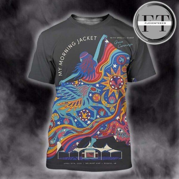 My Morning Jacket Music Show At Walmart AMP In Rogers AR On April 15th 2025 All Over Sprint Shirt