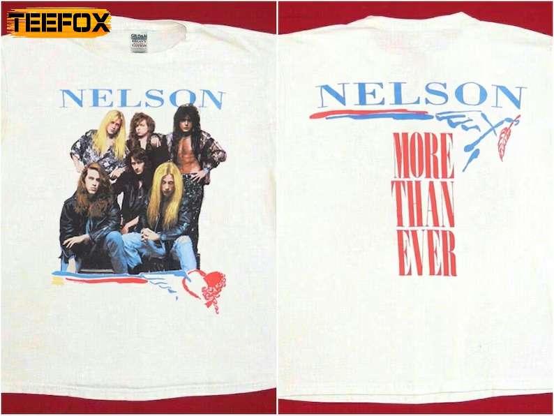 Nelson Rock Band More Than Ever 1991 Short-Sleeve T-Shirt