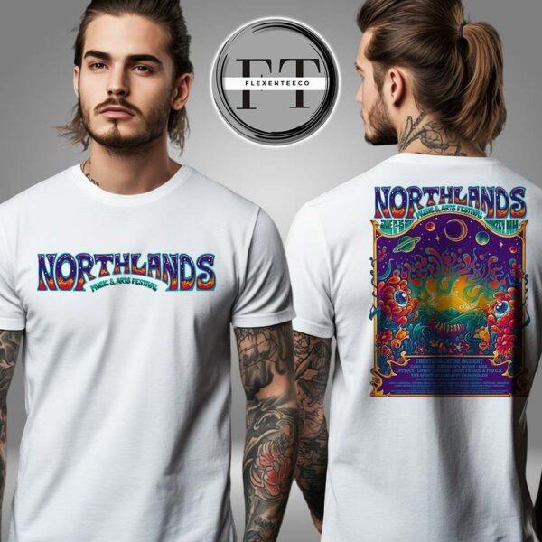 Northlands Music And Arts Festival At Shanzey NH On June 13-15 2025 The String Cheese Incident Tour Line Up Two Sided Unisex T-Shirt