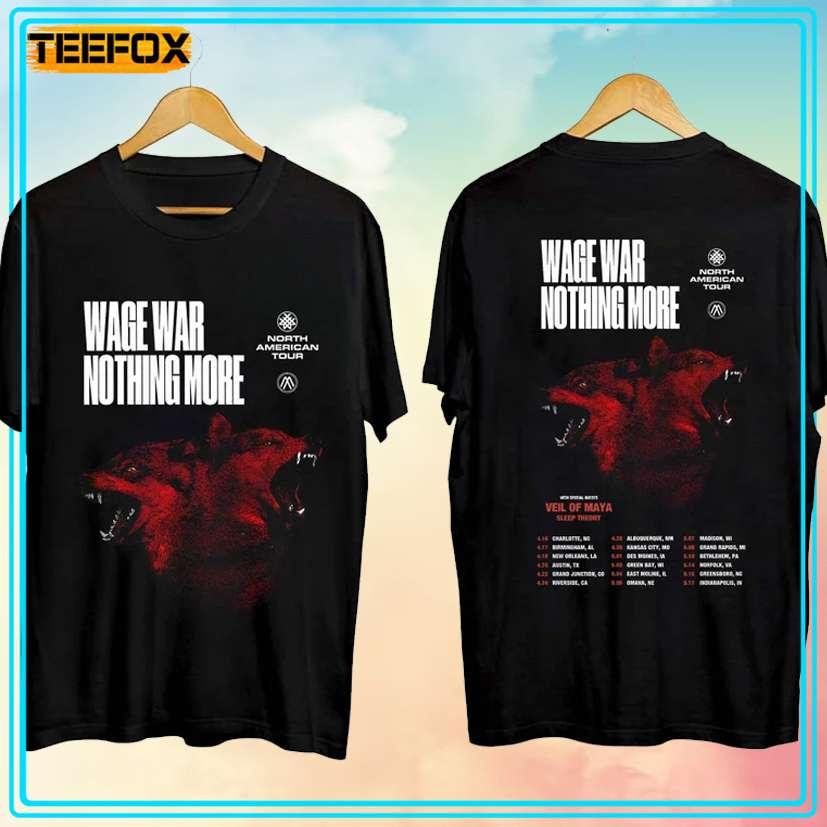Nothing More and Wage War Spring US Tour 2024 Concert T-Shirt