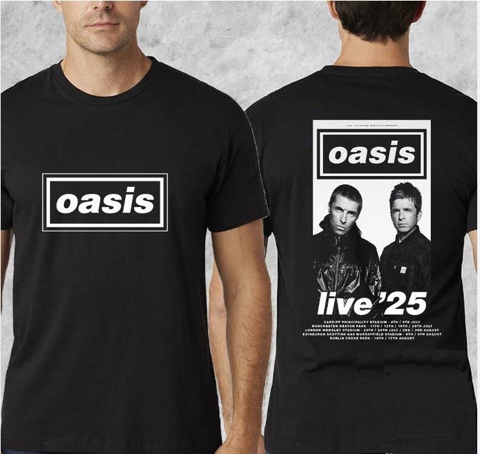 Oasis UK And Ireland Tour In Summer 2025 Tour Date Two Sides T-shirt