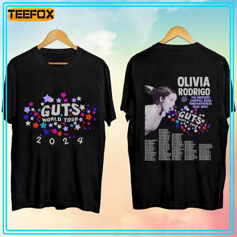 Olivia Rodrigo Guts World Tour 2024 Concert Dates T-Shirt