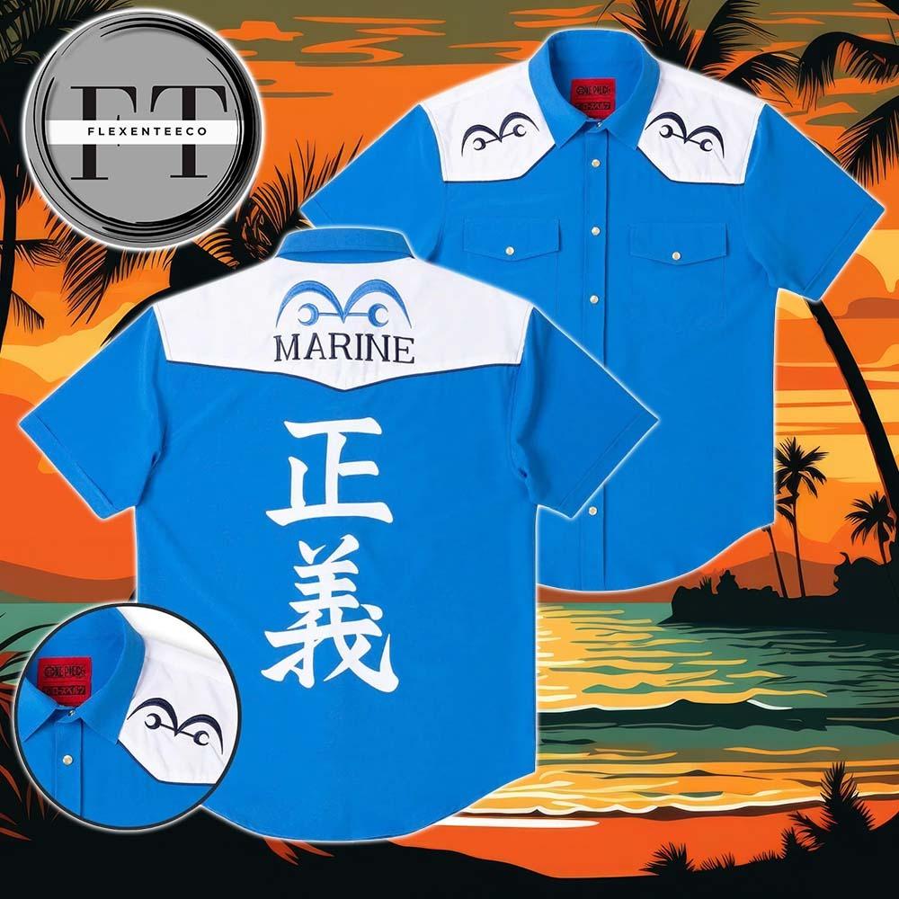 One Piece Justice RSVLTS Collection 2025 Summer Hawaiian Shirt