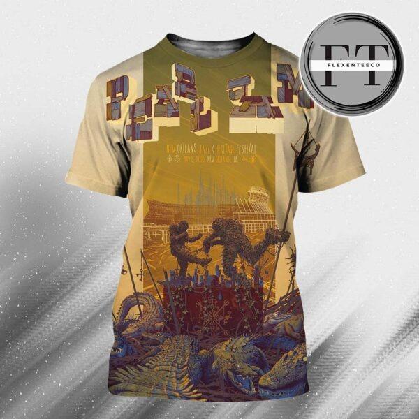Pearl Jam New Orleans Jazz & Heritage Festival At New Orleans LA On May 3 2025 Art By Kevin Tong All Over Print Shirt