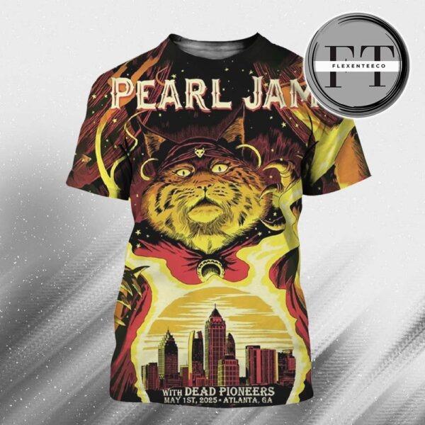 Pearl Jam With Dead Pioneers At Atlanta Georgia On May 1st 2025 All Over Print Shirt