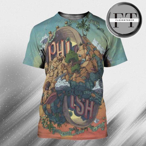 Phish Dry Goods First Official Poster At Hollywood Bowl In Los Angeles CA On April 25-26-27 2025 All Over Print Shirt