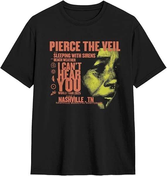Pierces Singer Merch The Veils 2025 Music Tour Shirt