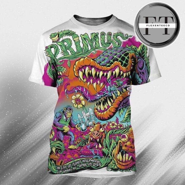 Primus Sessanta PH Live At Planet Hollywood In Las Vegas NV On April 25 2025 All Over Print Shirt