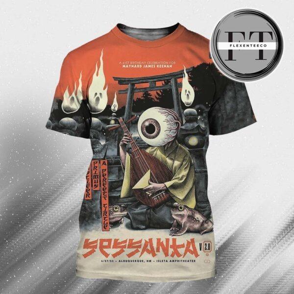 Puscifer Sessanta V2.0 Performance At Isleta Amphitheater In Albuquerque NM On April 27 2025 All Over Print Shirt