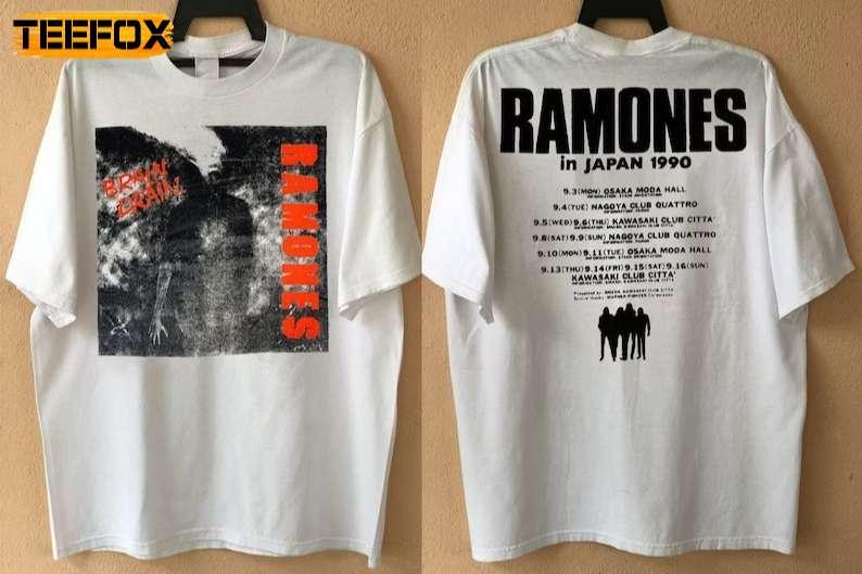 Ramones Brain Drain Japan Tour 1990 Short-Sleeve T-Shirt
