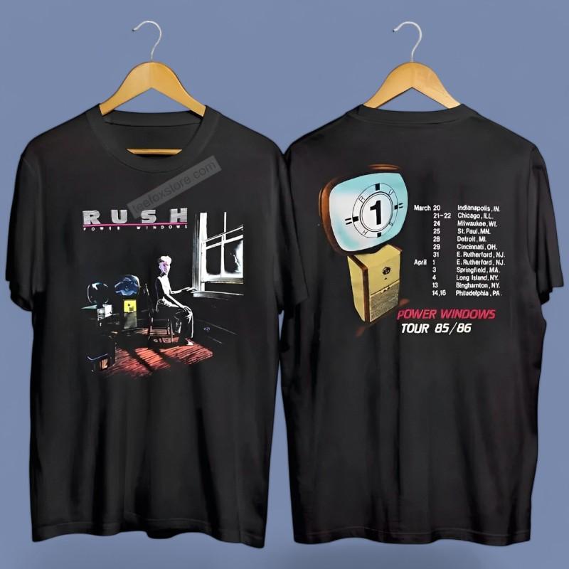 Rush Power Windows Tour 1985 Retro T-Shirt