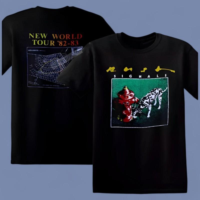 Rush Signals New World Tour 1982 Shirt