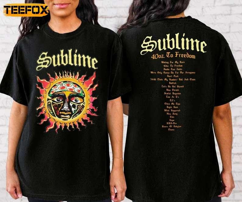SUBLIME 40 Oz. To Freedom Tour Adult Short-Sleeve T-Shirt