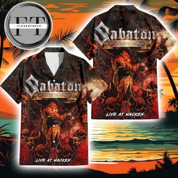 Sabaton 20th Anniversary Show Live At Wacken Album Cover 2025 Summer Hawaiian Shirt