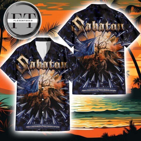 Sabaton Attero Dominatus & Primo Victoria Sampler Album Cover 2025 Summer Hawaiian Shirt