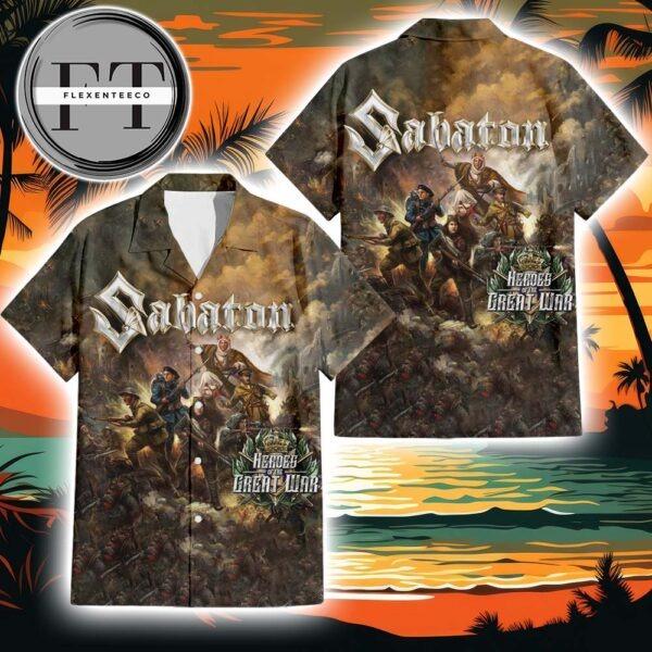 Sabaton Heroes Of The Great War Album Cover 2025 Summer Hawaiian Shirt