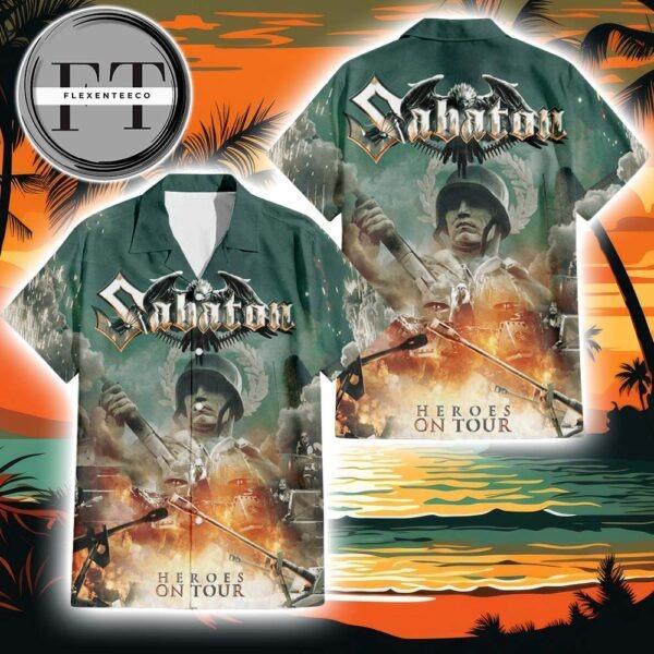 Sabaton Heroes On Tour Album Cover 2025 Summer Hawaiian Shirt